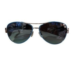 Coach Aviator Style Sunglasses (Kristina HC7003) with white case.